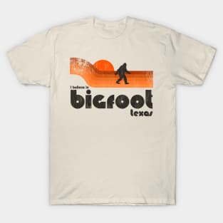 I Believe In Bigfoot Texas T-Shirt